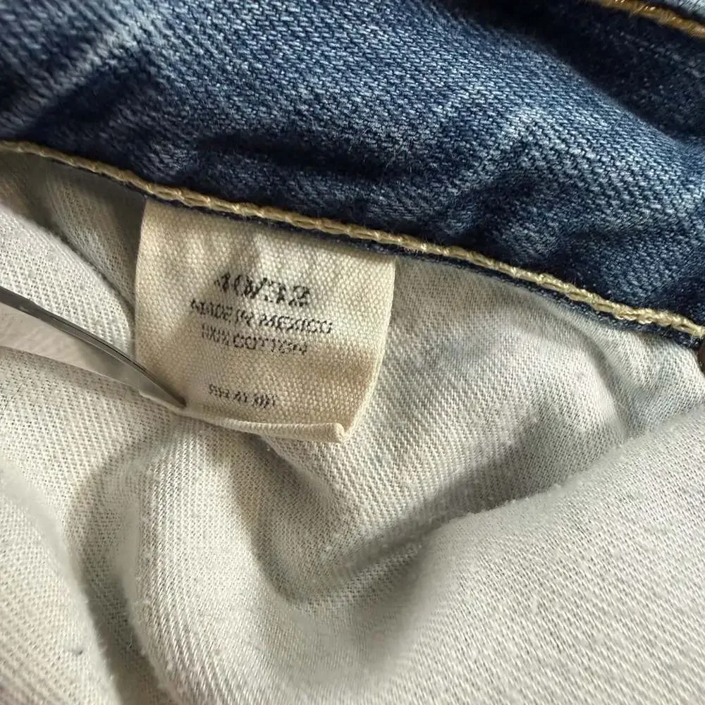 Polo Ralph Lauren Classic Fit Jeans Mens 40x32 Distressed Light Wash Denim